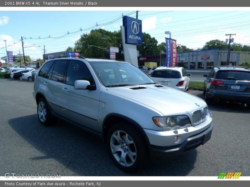 Titanium Silver Metallic / Black 2001 BMW X5 4.4i