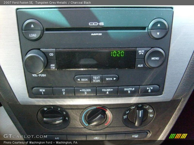 Tungsten Grey Metallic / Charcoal Black 2007 Ford Fusion SE