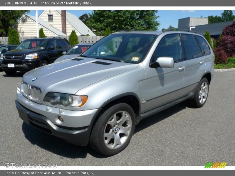 Titanium Silver Metallic / Black 2001 BMW X5 4.4i