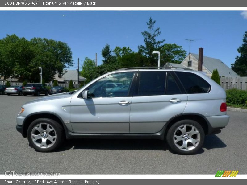 Titanium Silver Metallic / Black 2001 BMW X5 4.4i