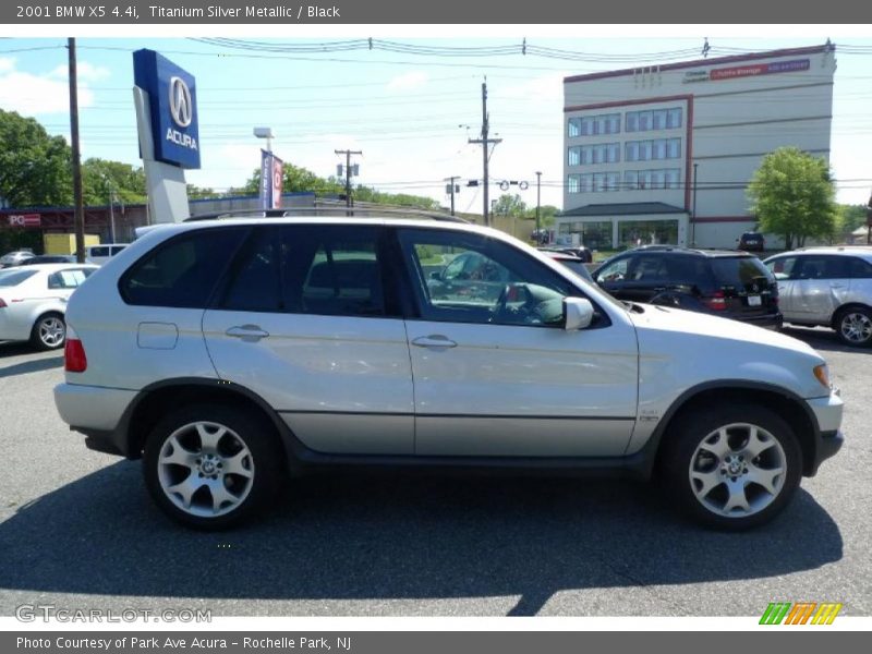 Titanium Silver Metallic / Black 2001 BMW X5 4.4i