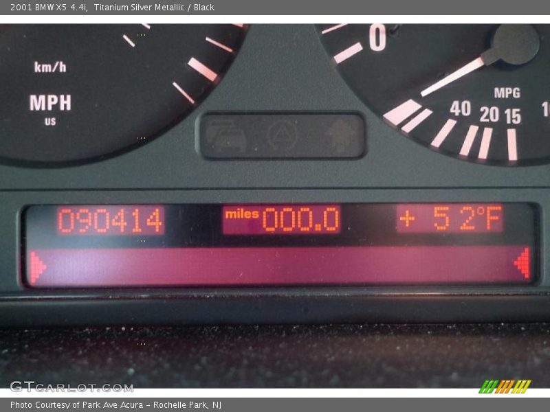 Titanium Silver Metallic / Black 2001 BMW X5 4.4i
