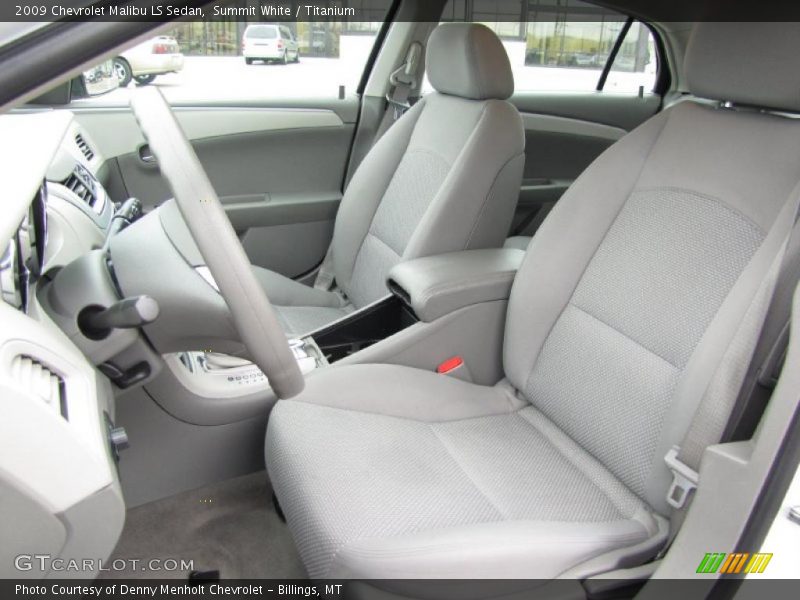 Summit White / Titanium 2009 Chevrolet Malibu LS Sedan