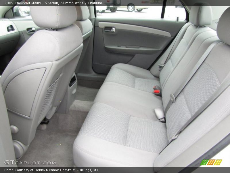 Summit White / Titanium 2009 Chevrolet Malibu LS Sedan