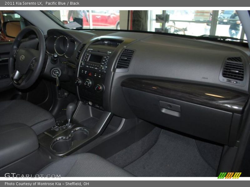 Pacific Blue / Black 2011 Kia Sorento LX