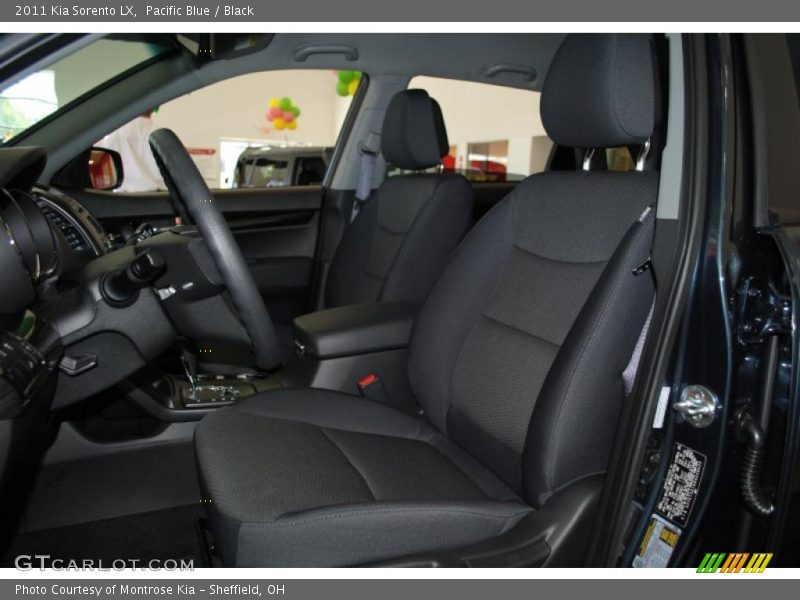Pacific Blue / Black 2011 Kia Sorento LX