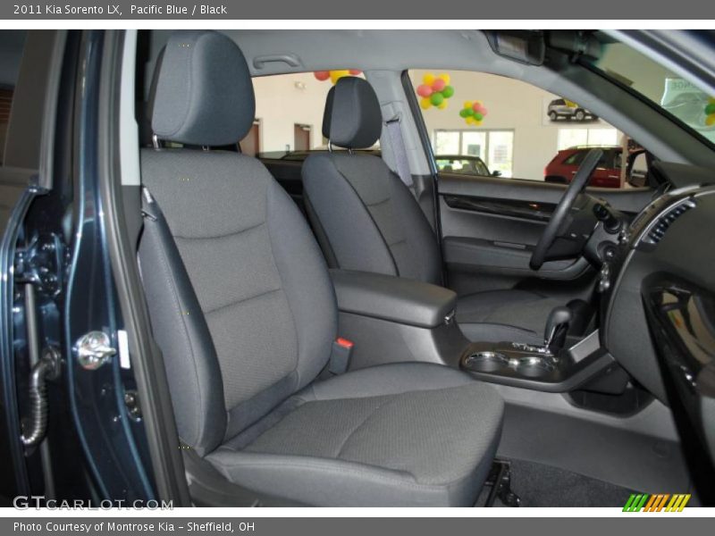 Pacific Blue / Black 2011 Kia Sorento LX