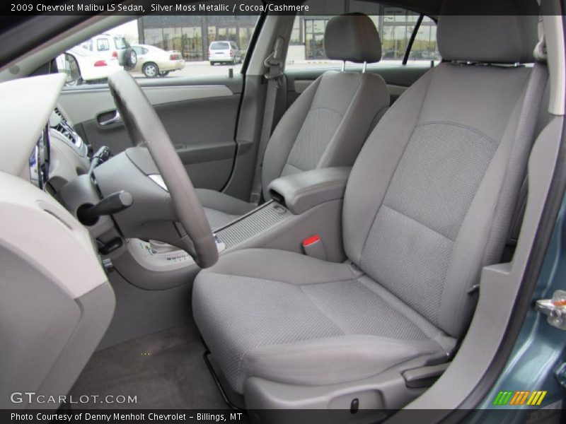 Silver Moss Metallic / Cocoa/Cashmere 2009 Chevrolet Malibu LS Sedan