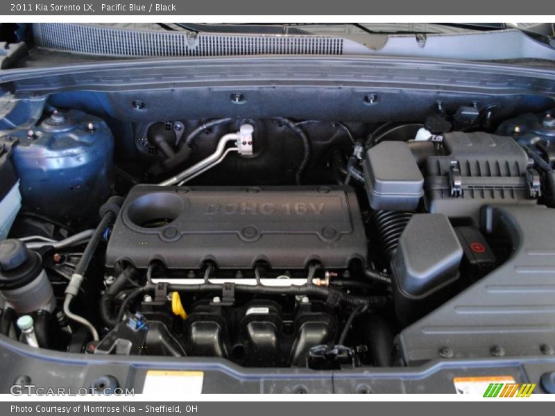 Pacific Blue / Black 2011 Kia Sorento LX