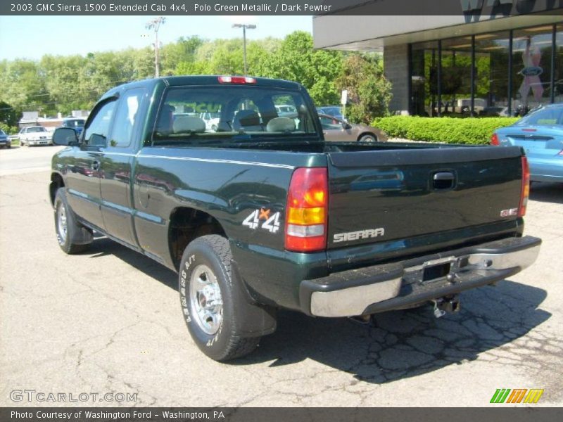 Polo Green Metallic / Dark Pewter 2003 GMC Sierra 1500 Extended Cab 4x4