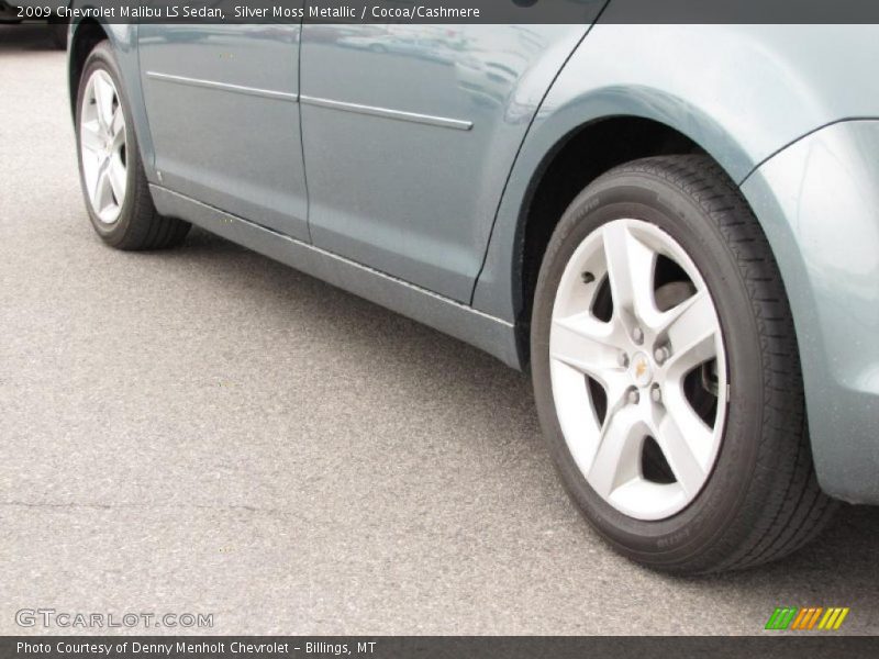 Silver Moss Metallic / Cocoa/Cashmere 2009 Chevrolet Malibu LS Sedan