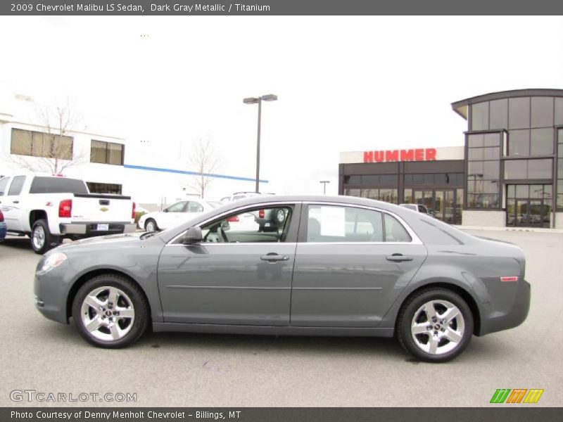 Dark Gray Metallic / Titanium 2009 Chevrolet Malibu LS Sedan