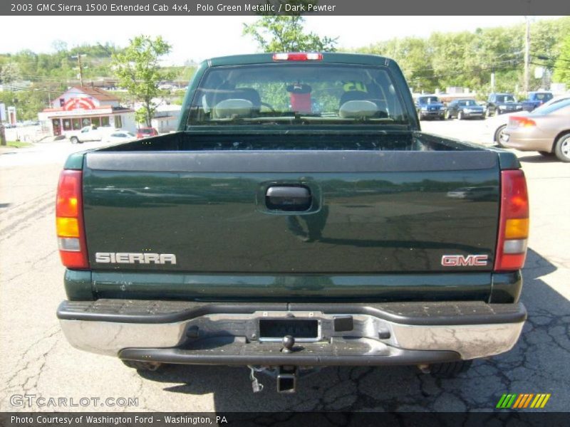 Polo Green Metallic / Dark Pewter 2003 GMC Sierra 1500 Extended Cab 4x4