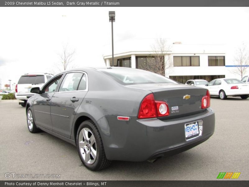 Dark Gray Metallic / Titanium 2009 Chevrolet Malibu LS Sedan