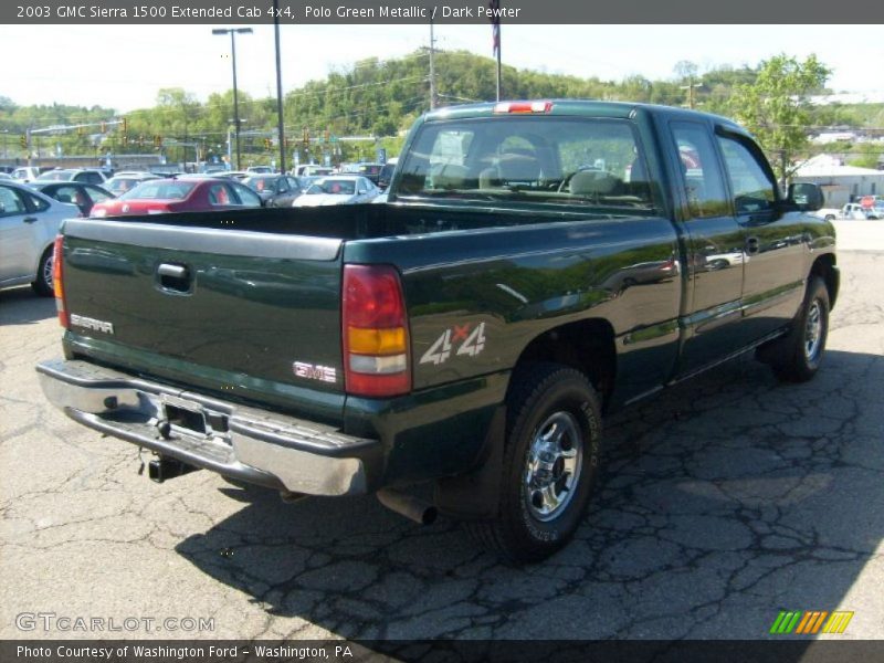 Polo Green Metallic / Dark Pewter 2003 GMC Sierra 1500 Extended Cab 4x4