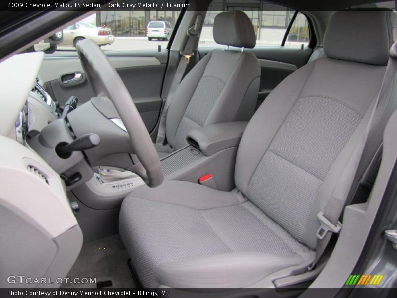 Dark Gray Metallic / Titanium 2009 Chevrolet Malibu LS Sedan