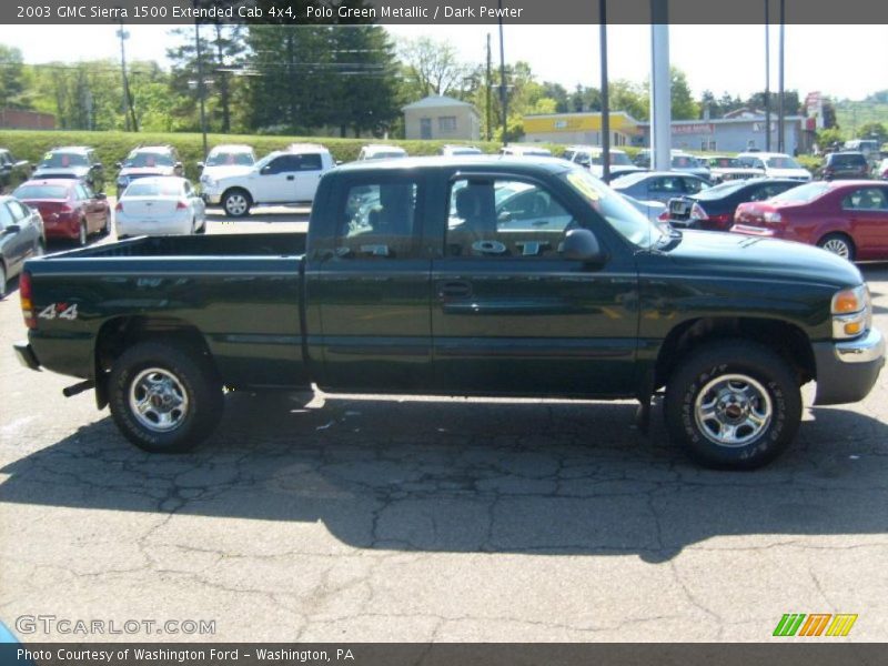 Polo Green Metallic / Dark Pewter 2003 GMC Sierra 1500 Extended Cab 4x4
