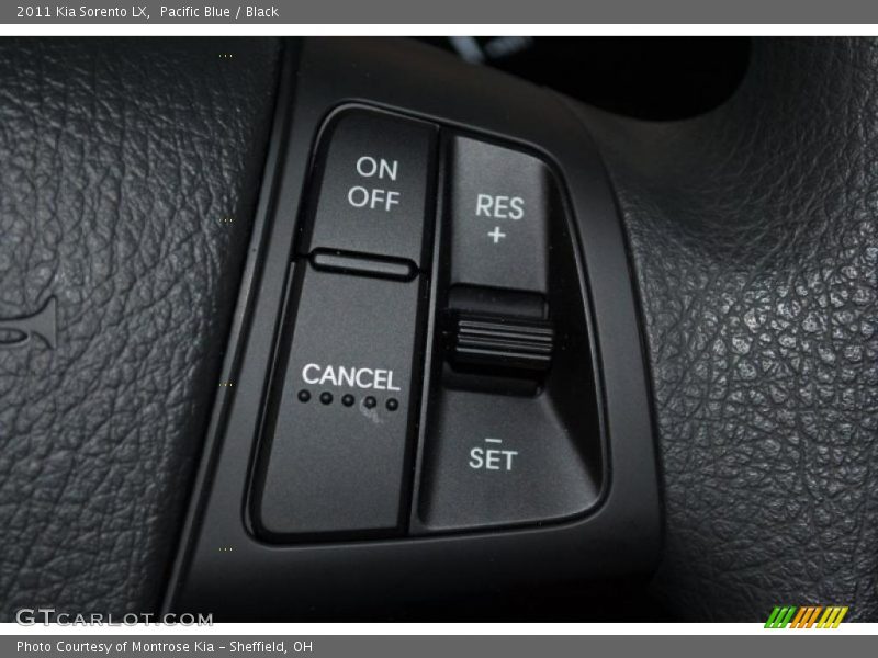 Pacific Blue / Black 2011 Kia Sorento LX