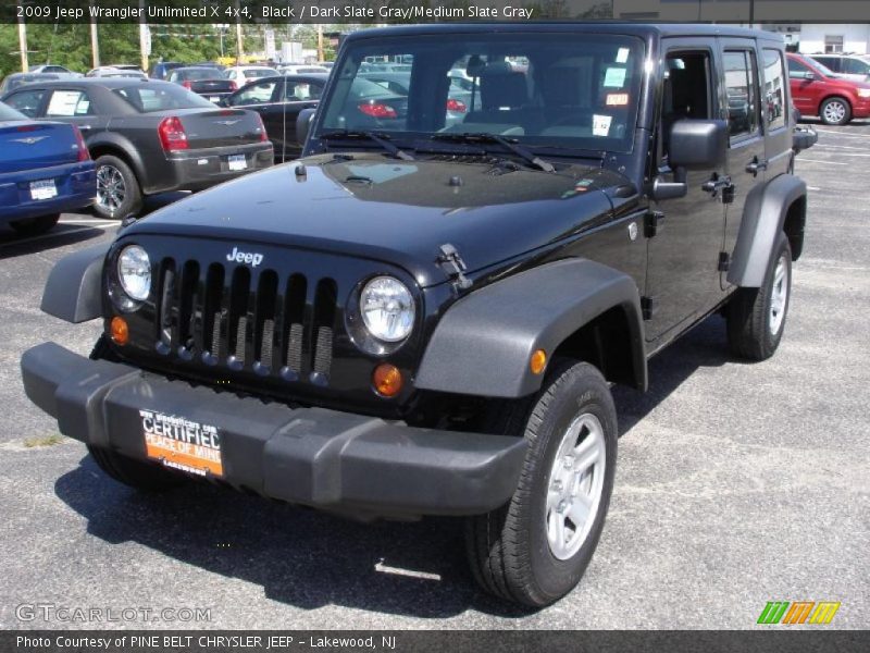 Black / Dark Slate Gray/Medium Slate Gray 2009 Jeep Wrangler Unlimited X 4x4