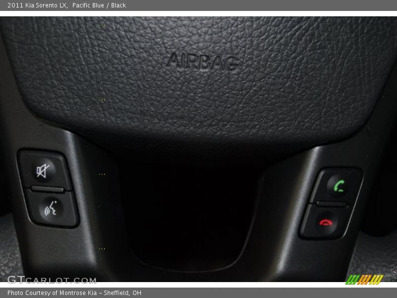 Pacific Blue / Black 2011 Kia Sorento LX