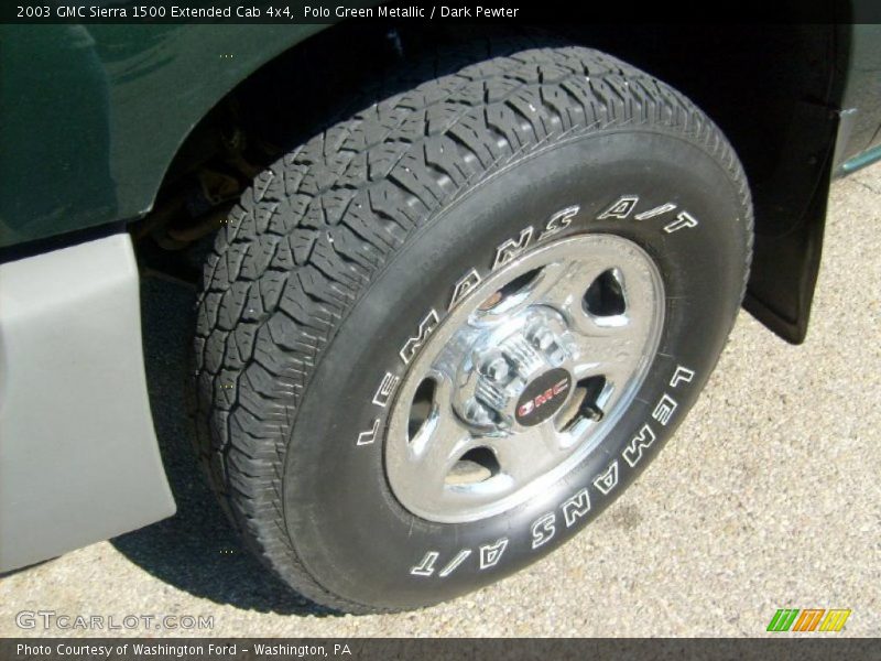 Polo Green Metallic / Dark Pewter 2003 GMC Sierra 1500 Extended Cab 4x4