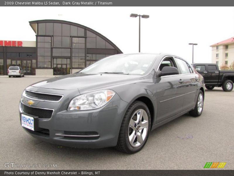 Dark Gray Metallic / Titanium 2009 Chevrolet Malibu LS Sedan
