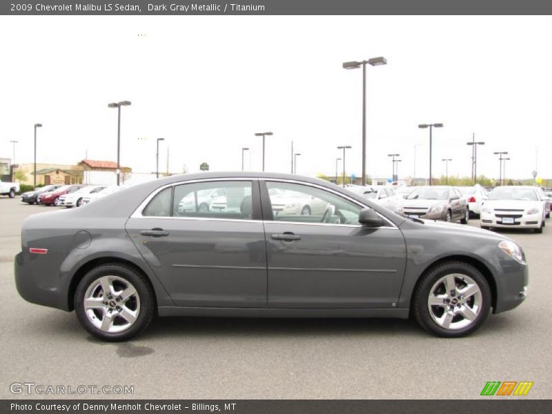 Dark Gray Metallic / Titanium 2009 Chevrolet Malibu LS Sedan
