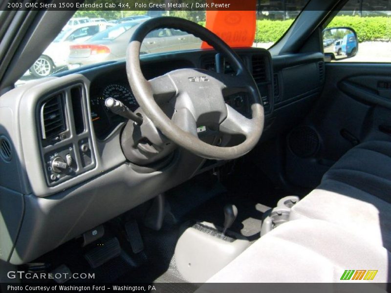Polo Green Metallic / Dark Pewter 2003 GMC Sierra 1500 Extended Cab 4x4
