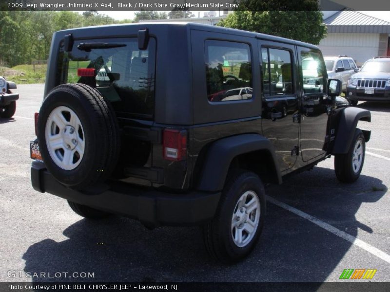 Black / Dark Slate Gray/Medium Slate Gray 2009 Jeep Wrangler Unlimited X 4x4