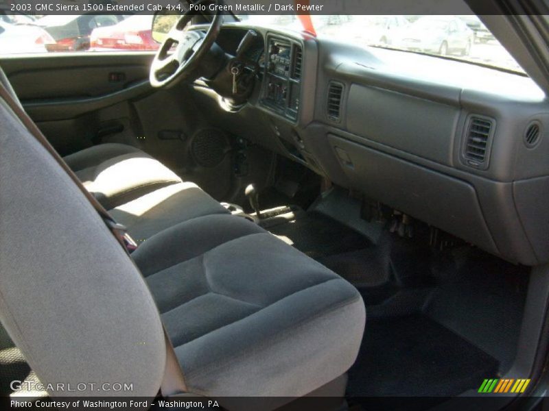 Polo Green Metallic / Dark Pewter 2003 GMC Sierra 1500 Extended Cab 4x4