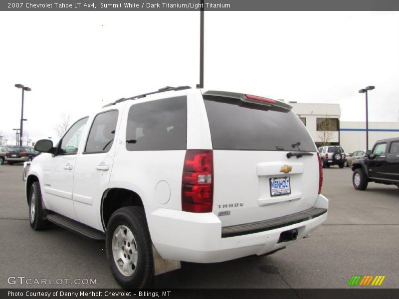 Summit White / Dark Titanium/Light Titanium 2007 Chevrolet Tahoe LT 4x4