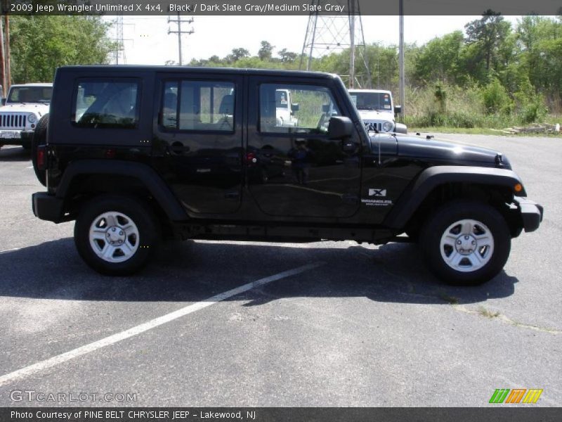 Black / Dark Slate Gray/Medium Slate Gray 2009 Jeep Wrangler Unlimited X 4x4