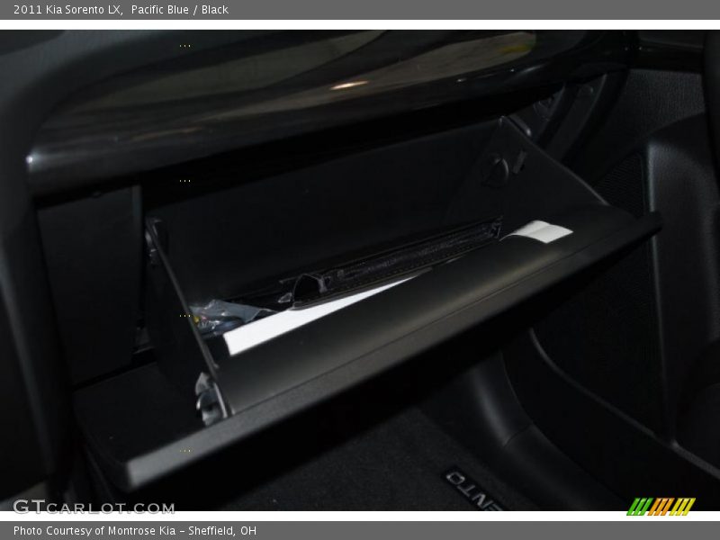 Pacific Blue / Black 2011 Kia Sorento LX