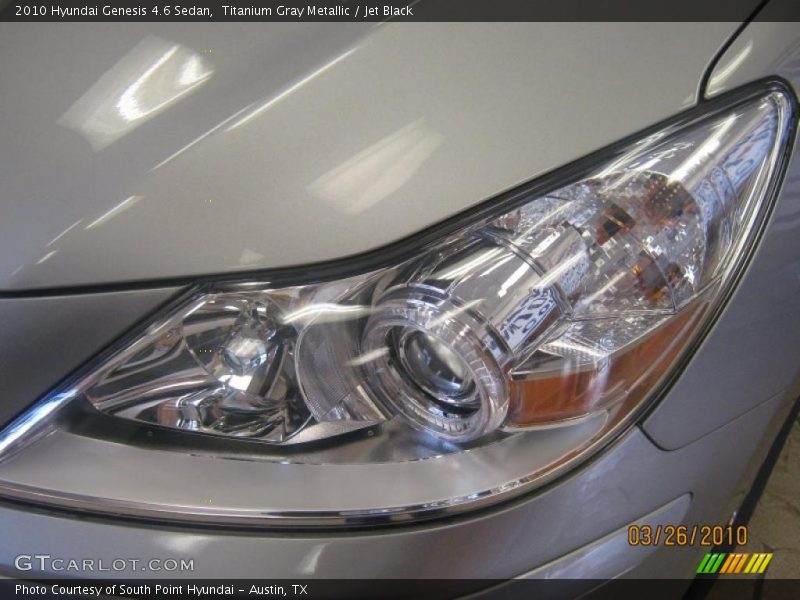 Titanium Gray Metallic / Jet Black 2010 Hyundai Genesis 4.6 Sedan