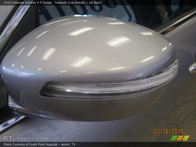Titanium Gray Metallic / Jet Black 2010 Hyundai Genesis 4.6 Sedan