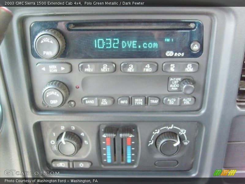 Polo Green Metallic / Dark Pewter 2003 GMC Sierra 1500 Extended Cab 4x4