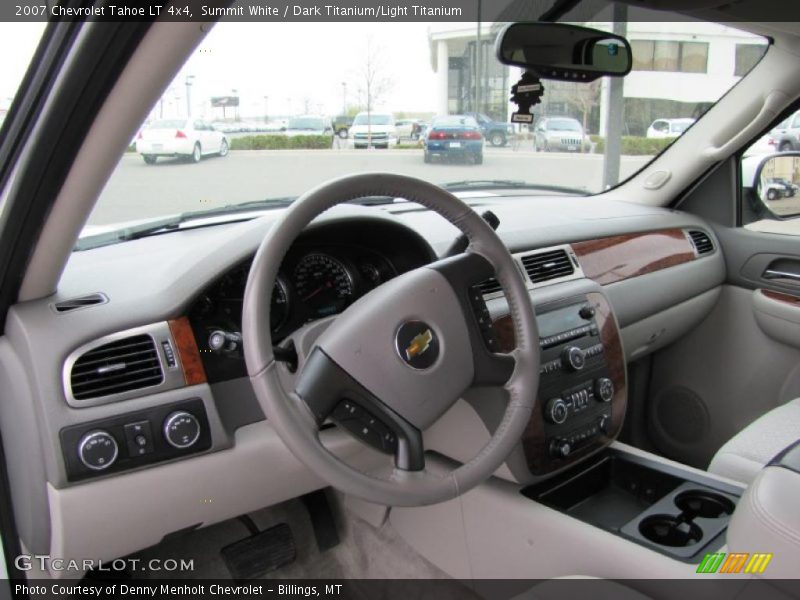 Summit White / Dark Titanium/Light Titanium 2007 Chevrolet Tahoe LT 4x4
