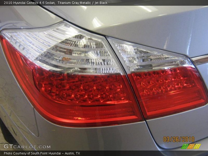 Titanium Gray Metallic / Jet Black 2010 Hyundai Genesis 4.6 Sedan