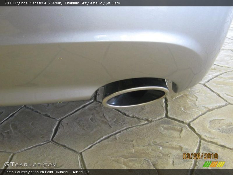 Titanium Gray Metallic / Jet Black 2010 Hyundai Genesis 4.6 Sedan