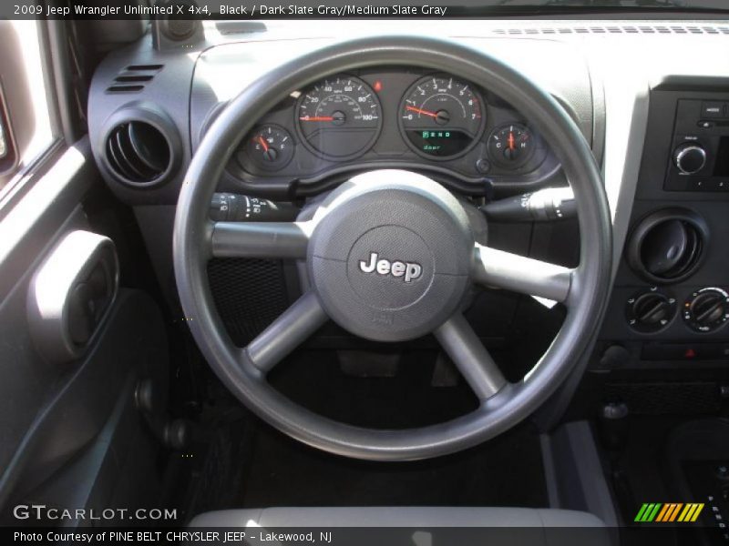 Black / Dark Slate Gray/Medium Slate Gray 2009 Jeep Wrangler Unlimited X 4x4