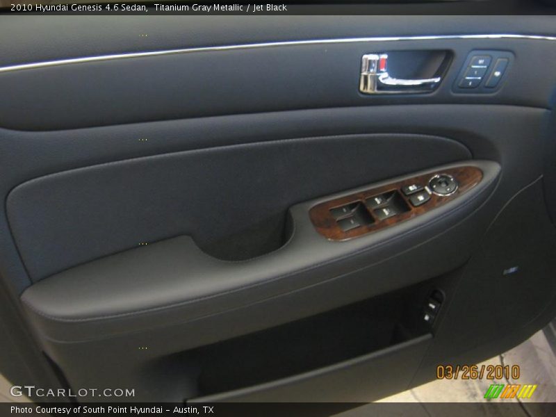 Titanium Gray Metallic / Jet Black 2010 Hyundai Genesis 4.6 Sedan