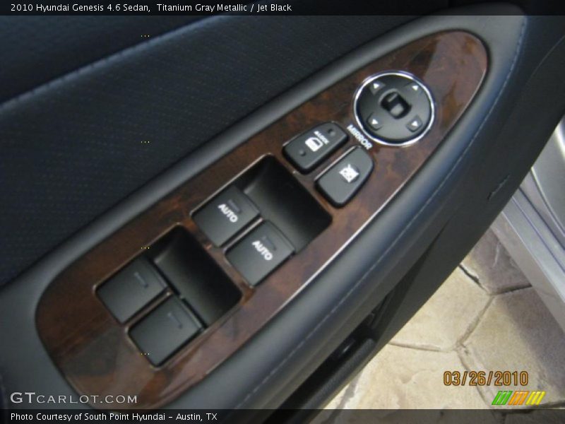 Titanium Gray Metallic / Jet Black 2010 Hyundai Genesis 4.6 Sedan