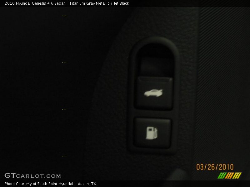 Titanium Gray Metallic / Jet Black 2010 Hyundai Genesis 4.6 Sedan