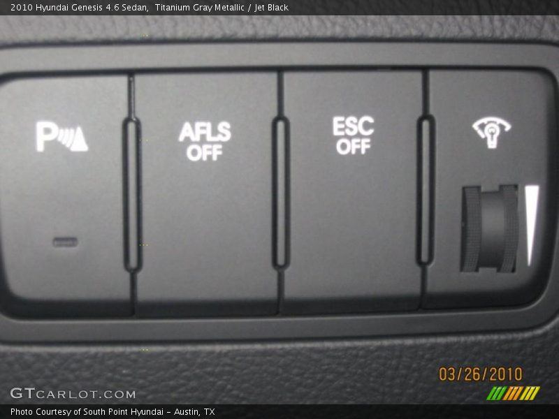 Titanium Gray Metallic / Jet Black 2010 Hyundai Genesis 4.6 Sedan