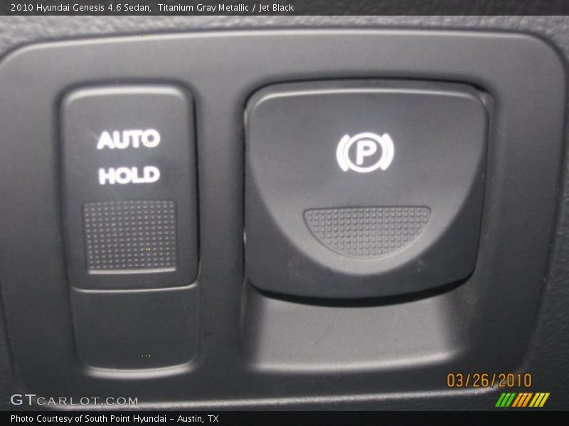 Titanium Gray Metallic / Jet Black 2010 Hyundai Genesis 4.6 Sedan