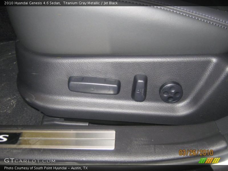 Titanium Gray Metallic / Jet Black 2010 Hyundai Genesis 4.6 Sedan