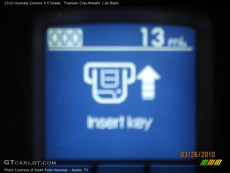 Titanium Gray Metallic / Jet Black 2010 Hyundai Genesis 4.6 Sedan