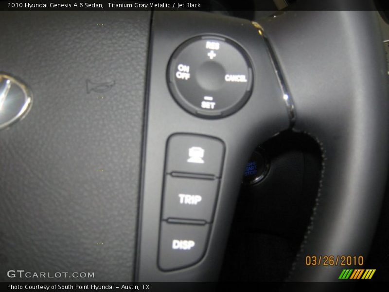 Titanium Gray Metallic / Jet Black 2010 Hyundai Genesis 4.6 Sedan