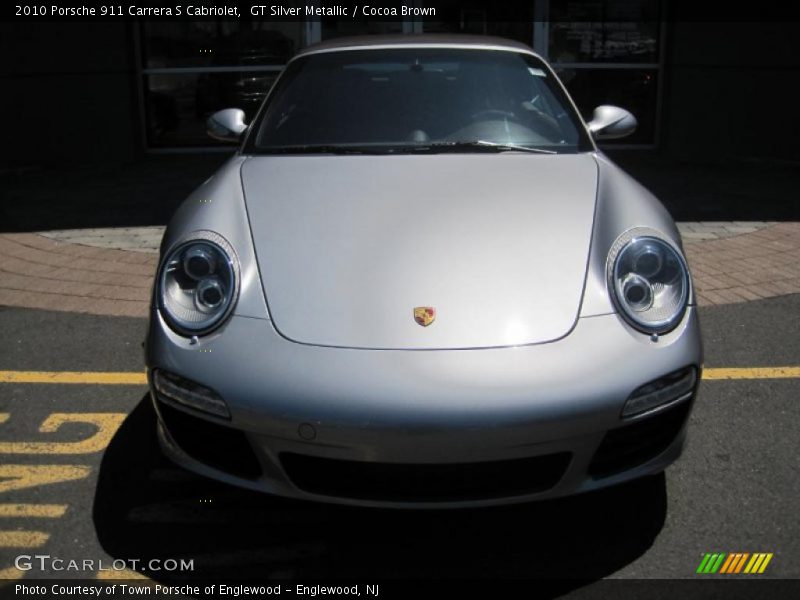 GT Silver Metallic / Cocoa Brown 2010 Porsche 911 Carrera S Cabriolet
