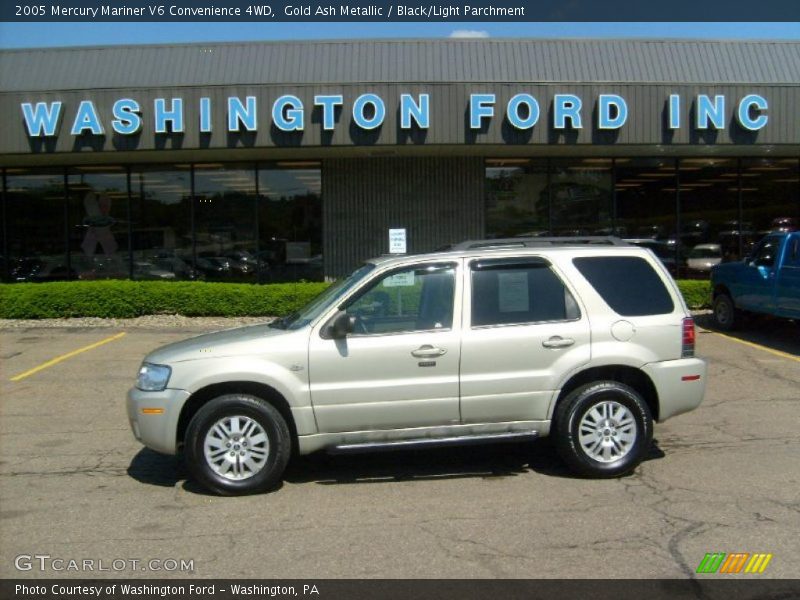 Gold Ash Metallic / Black/Light Parchment 2005 Mercury Mariner V6 Convenience 4WD